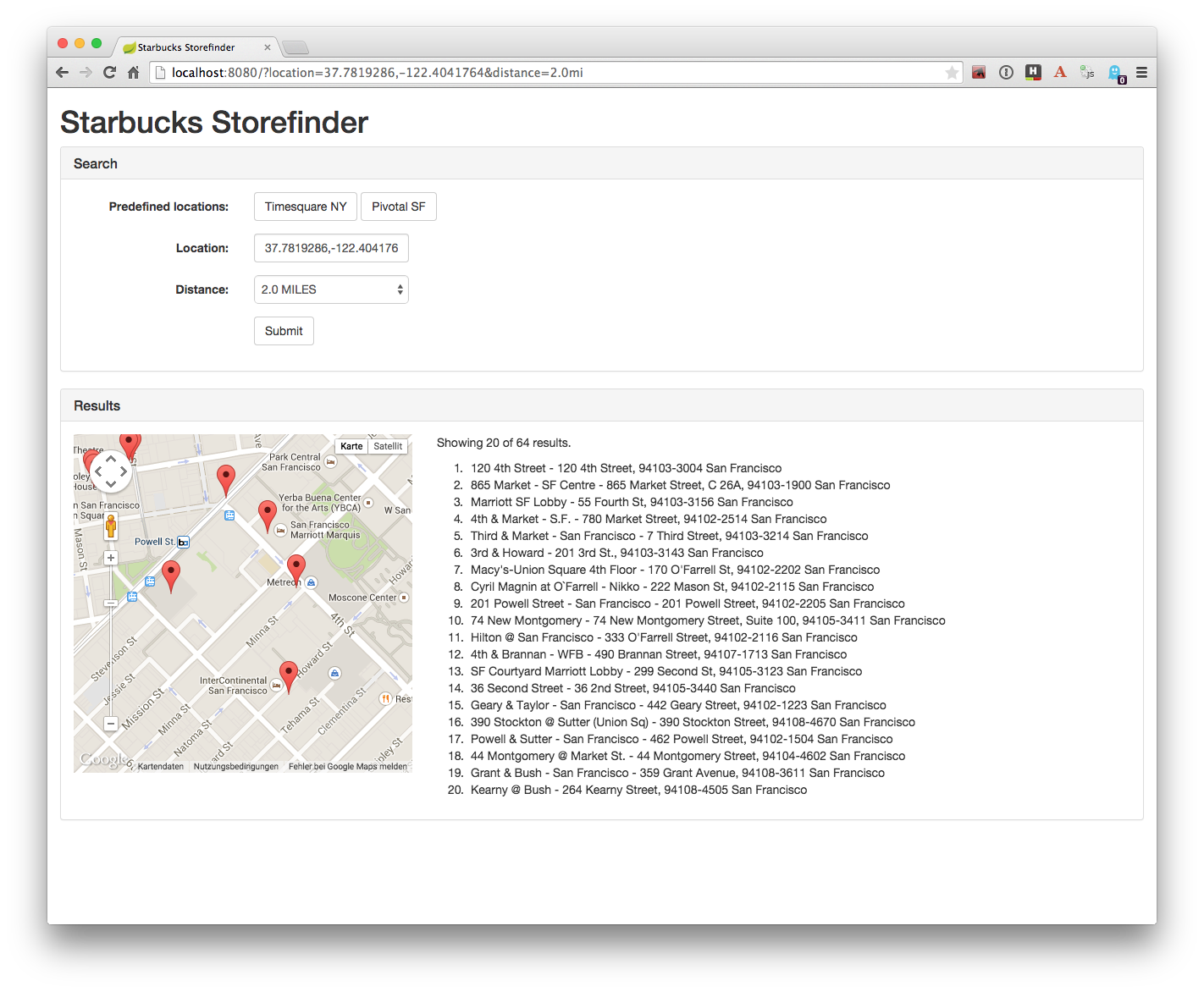 Starbucks Web UI